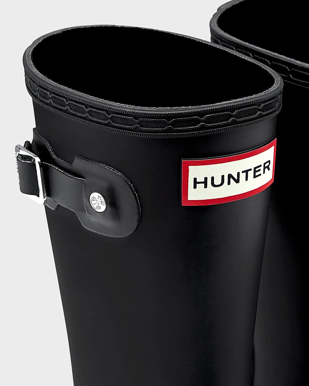 Kids Rain Boots - Hunter Original Big (85YNIVWRF) - Black